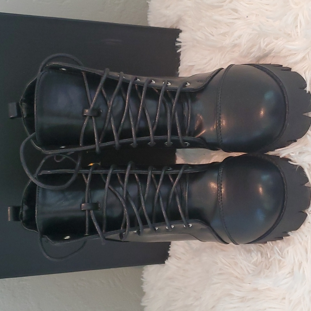 Windsor Black Combat Boots